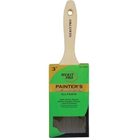 MERIT PRO 348 3 in. Painters Professional Beavertail Varnish Brush 652270003480